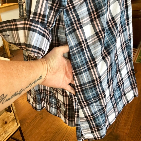 Joan Rivers plaid swing tunic w/ pockets sz 3X - Picture 5 of 10